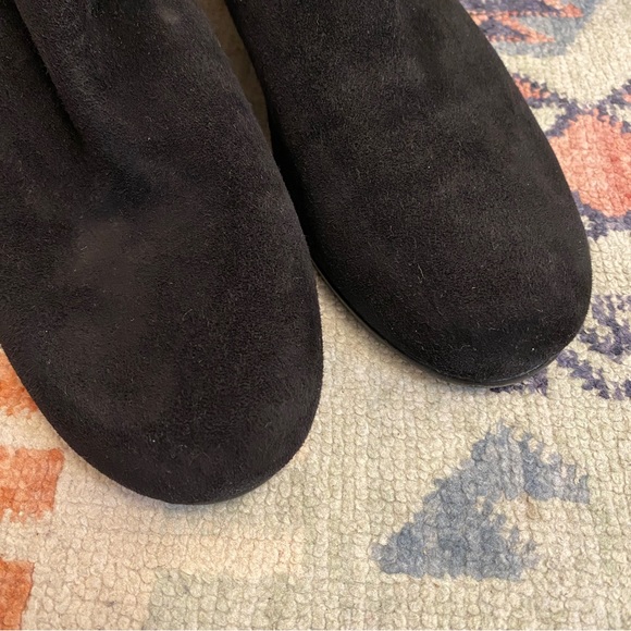 Stuart Weitzman Lander 50/50 Over the Knee Boot - Sz 9- Black Suede Wedge Heel - Picture 2 of 16